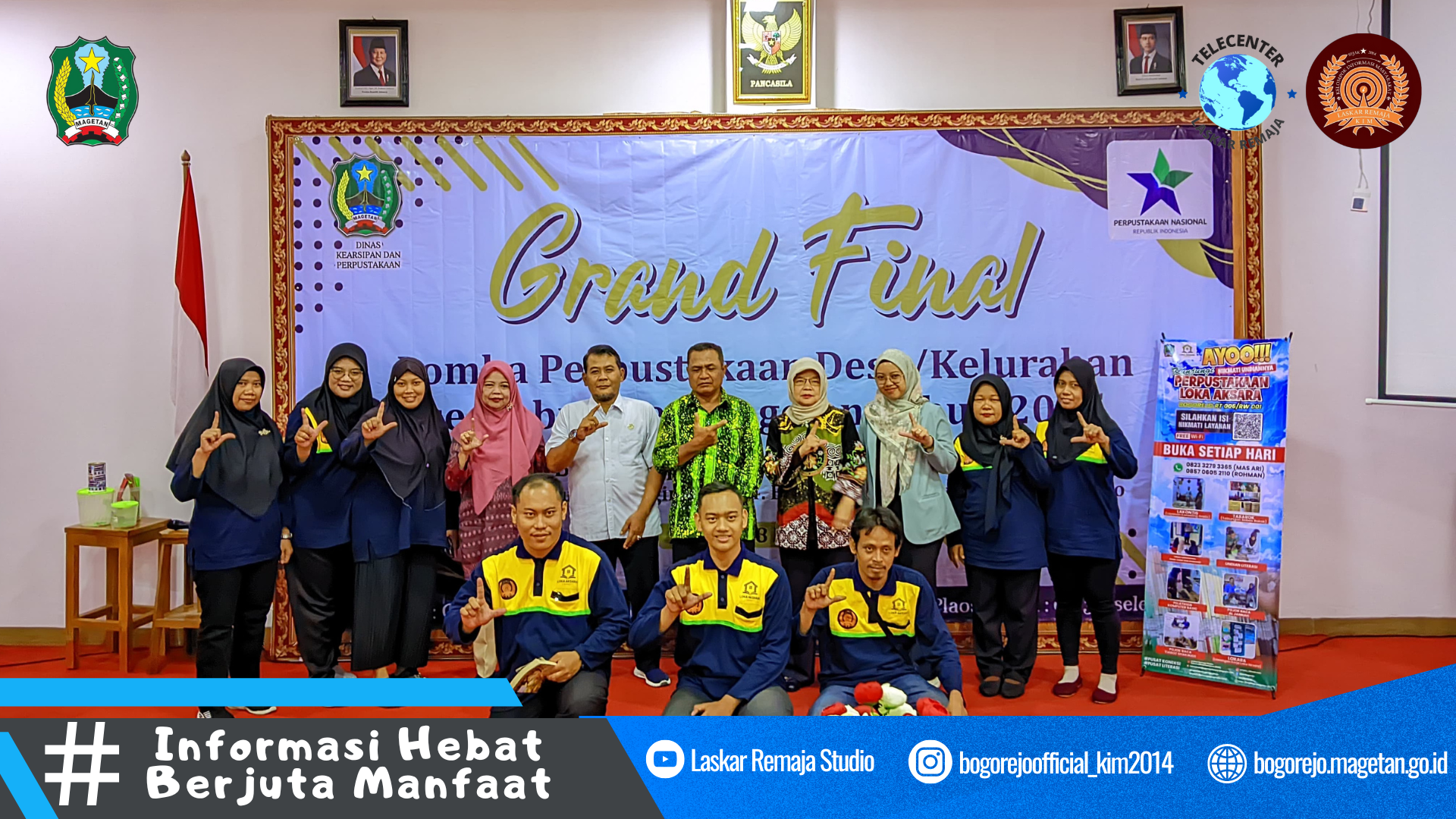 PERPUSTAKAAN “LOKA AKSARA” SABET JUARA 1 PADA AJANG LOMBA PERPUSTAKAAN DESA/KELURAHAN KABUPATEN MAGETAN